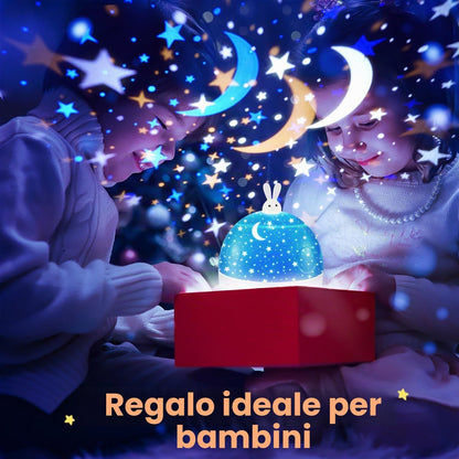 Proiettore Stelle Soffitto,315Colori+15Film Luce Notturna Bambini,Bluetooth Musica Carillon Neonati,Ricaricabile&Telecomando Gioco Bambino 1 2 3 4 5 anno,Regalo Neonato Regalo Bambina 1 2 3 4 5 6 anni