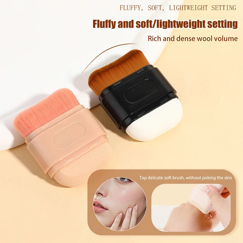One Professional Foundation Brush, Double-ended Wavy Contour Brush, Suitable For Beauty Products.